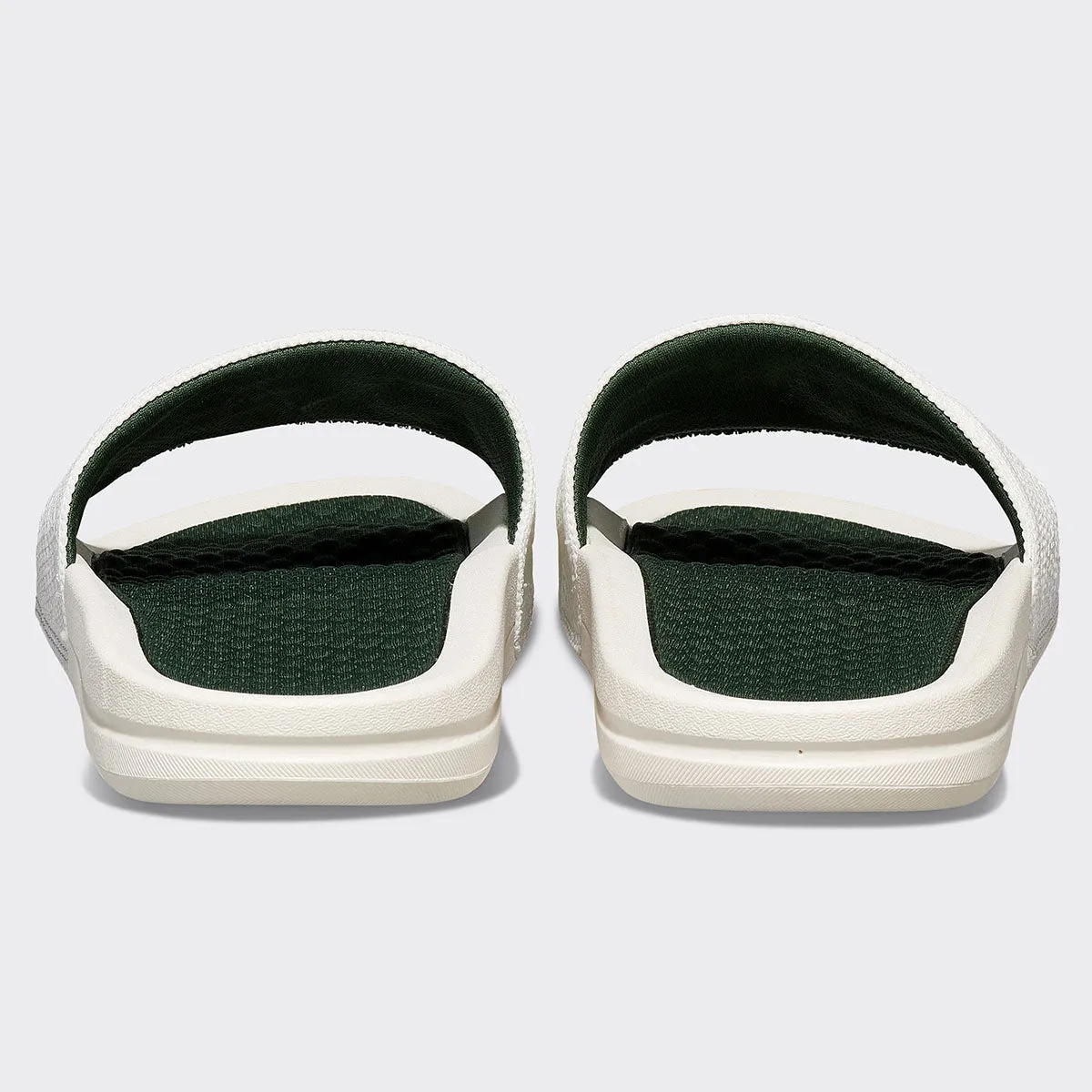 Women's Big Logo TechLoom Slide Ivory / Great Green